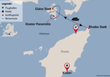 Reisezielkarte