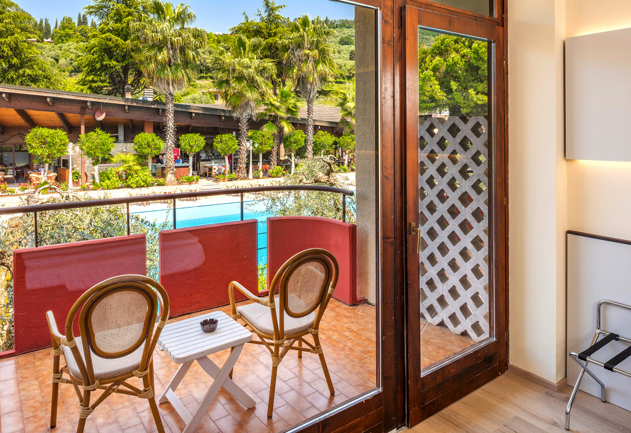 Beispiel für einen Balkon im Doppelzimmer Superior