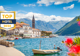 Freuen Sie sich auf die historische Stadt Perast inmitten der Bucht von Kotor und viele weitere Highlights!