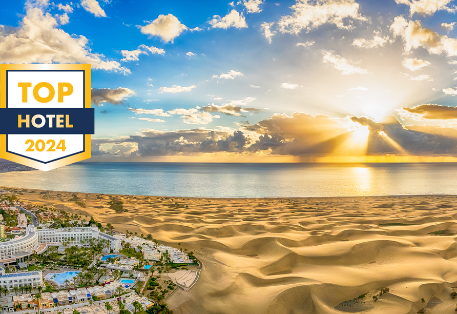 Freuen Sie sich auf Sonne satt und goldene Sandstrände – hier in Maspalomas.