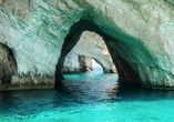 Freuen Sie sich auf einen Besuch der Blauen Grotte.