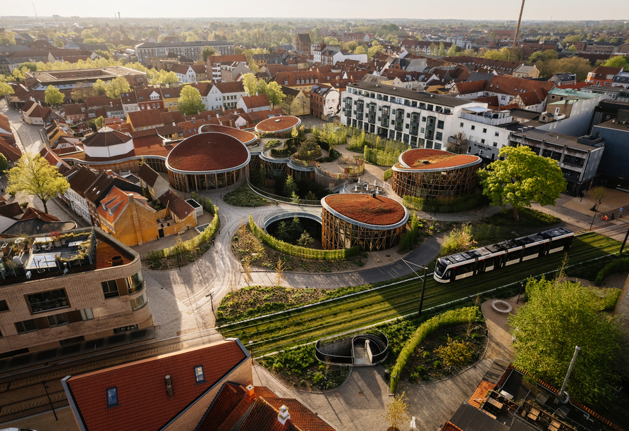 Die Aussicht über Odense offenbart eine Stadt voller Geschichte, Kultur und nordischer Leichtigkeit.