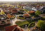 Die Aussicht über Odense offenbart eine Stadt voller Geschichte, Kultur und nordischer Leichtigkeit.