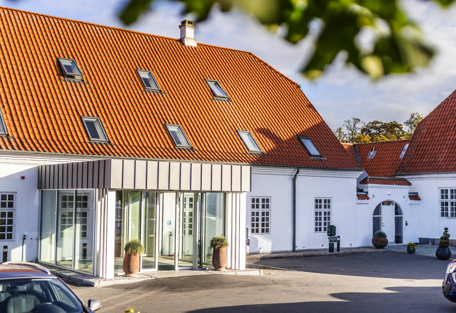 Außenansicht des Hotels Comwell Bygholm Park in Horsens