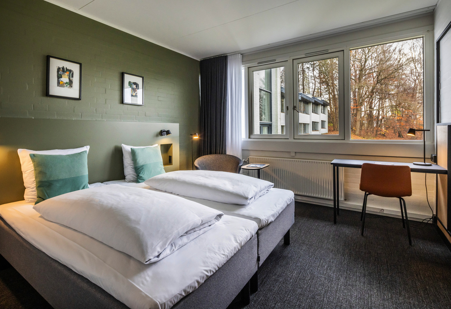 Beispiel eines Doppelzimmers im Hotel Comwell Holte in Holte