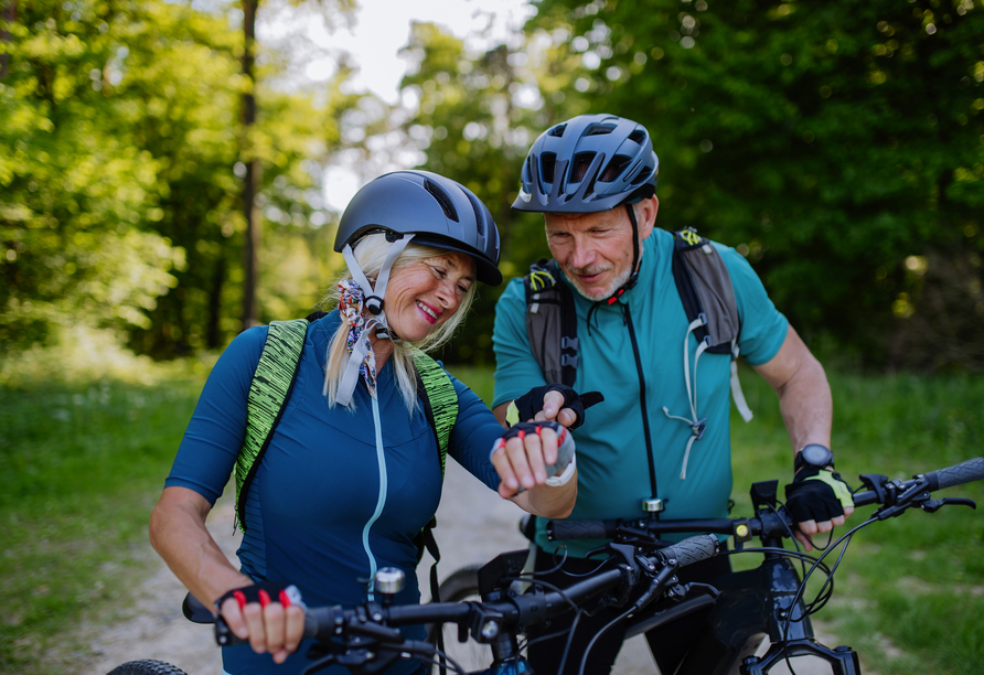 Erkunden Sie die Umgebung bei einem Spaziergang oder einer ausgedehnten Fahrradtour. 