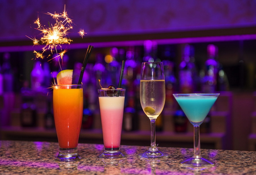 Freuen Sie sich auf Ihr Lieblingsgetränk an der Hotelbar.