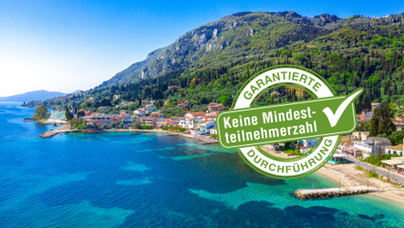 Willkommen in Benitses auf Korfu! Genießen Sie einen Urlaub voll traumhafter Ausblicke!