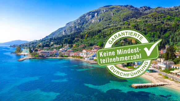 Willkommen in Benitses auf Korfu! Genießen Sie einen Urlaub voll traumhafter Ausblicke!