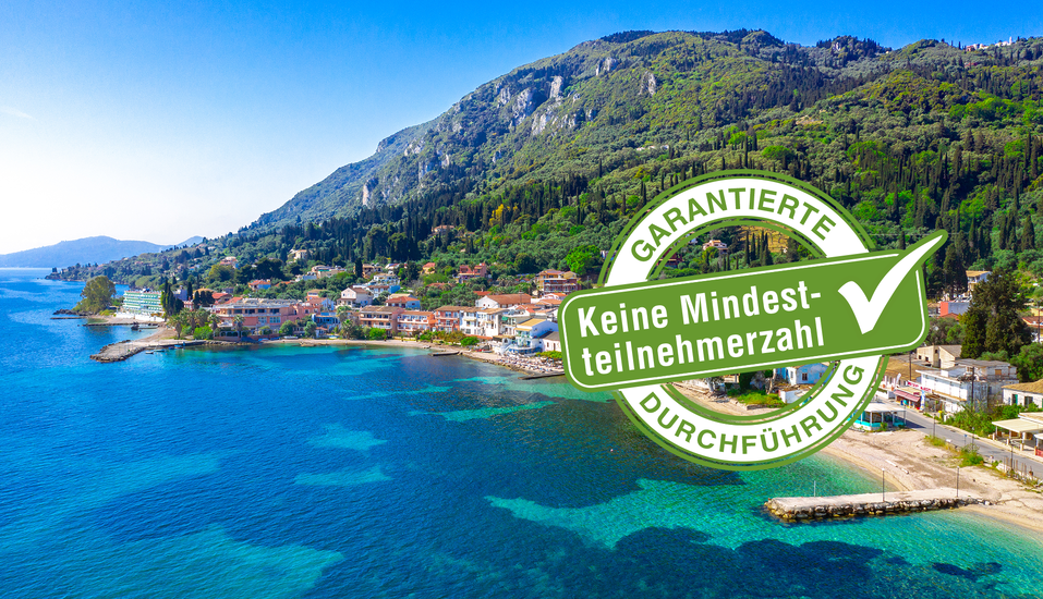 Willkommen in Benitses auf Korfu! Genießen Sie einen Urlaub voll traumhafter Ausblicke!