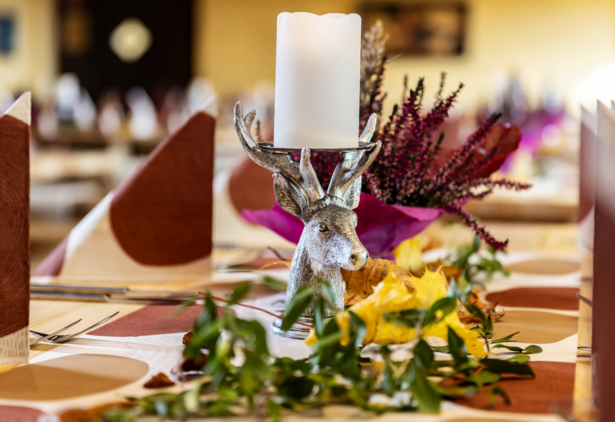 Weihnachtsdekoration im Rhön Park Aktiv Resort