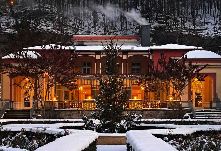 Königsvilla im Winter