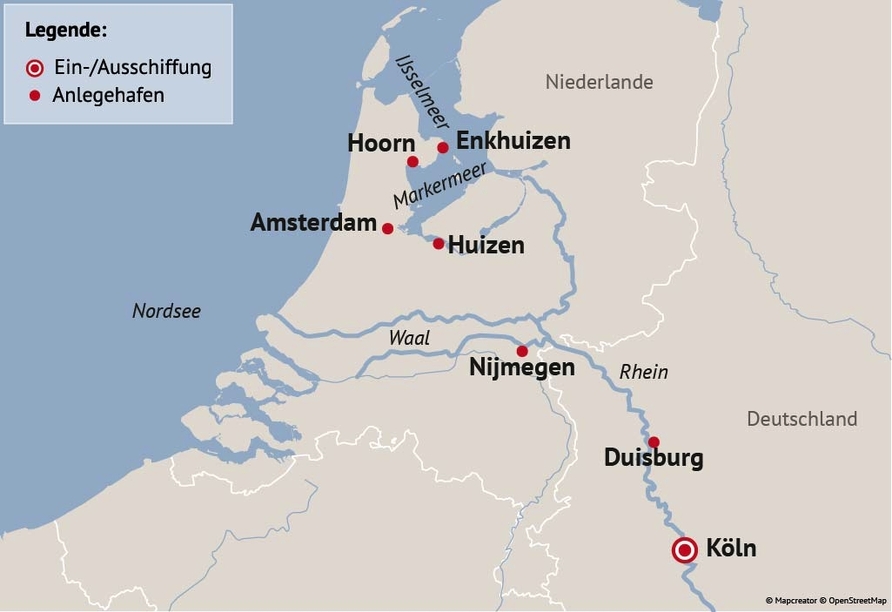Ihre Reiseroute