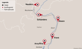 Reisezielkarte