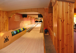 Die hauseigene Bowlingbahn im Landhotel Edelhof