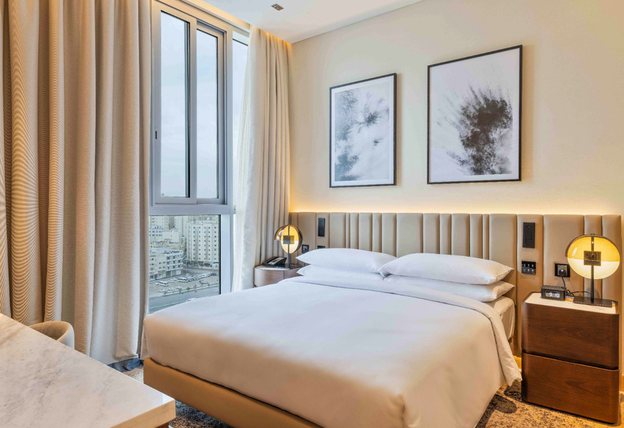 Beispiel eines Doppelzimmers im Hotel Embassy Suites by Hilton Doha Old Town 