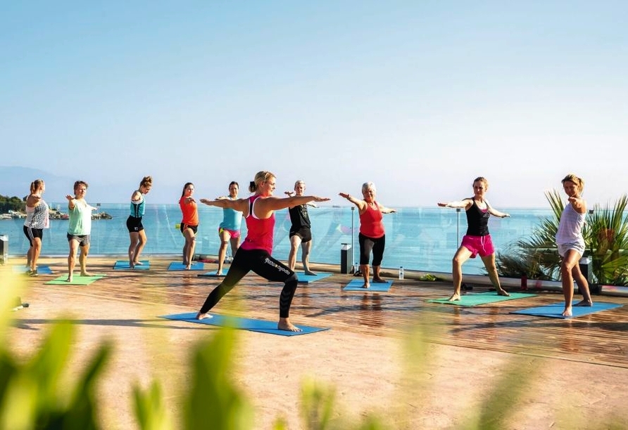 Bringen Sie Körper und Geist bei Yoga in Einklang.