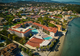 Blick auf das Hotel Tsilivi Beach