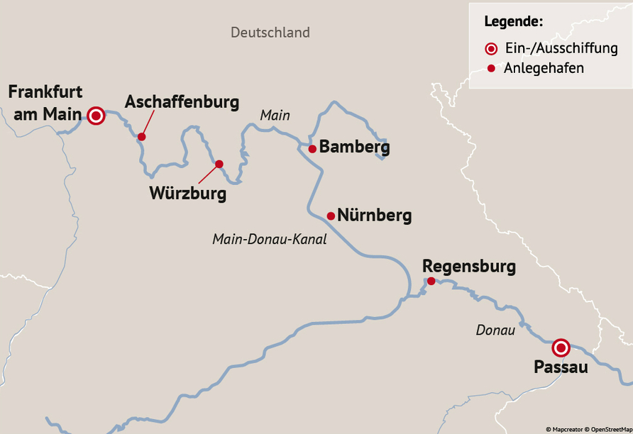 Ihre Reiseroute