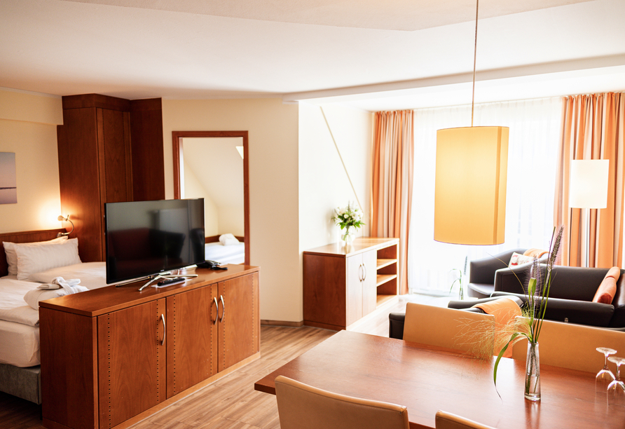 Beispiel eines 2-Raum-Appartements (36 m²) im Hotel Atlantic Juist