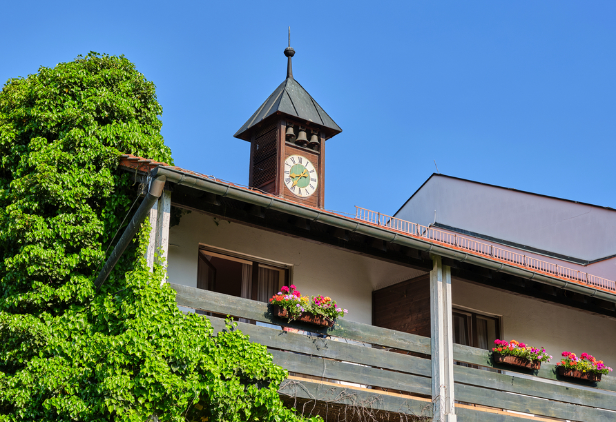 Das Hotel Glockenspiel von außen.