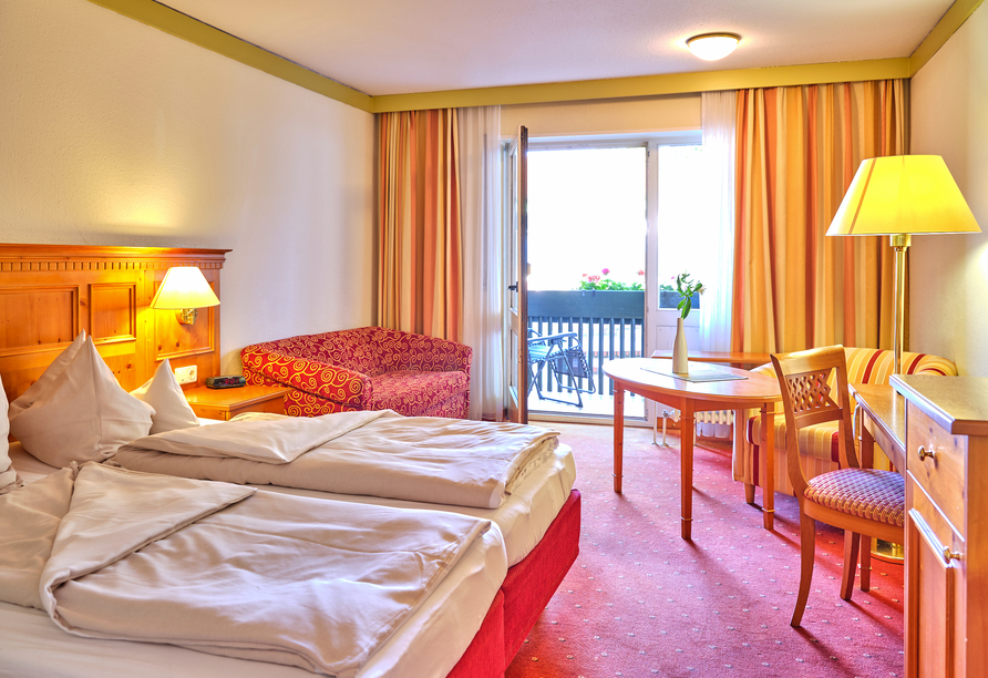 Beispiel eines Doppelzimmers Komfort im Hotel Glockenspiel