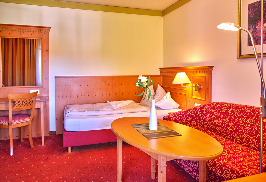 Beispiel eines Einzelzimmers Komfort im Hotel Glockenspiel