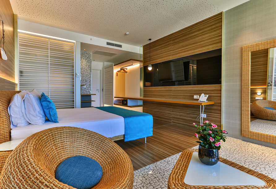 Beispiel eines Doppelzimmers im Carine Hotel Kumbor