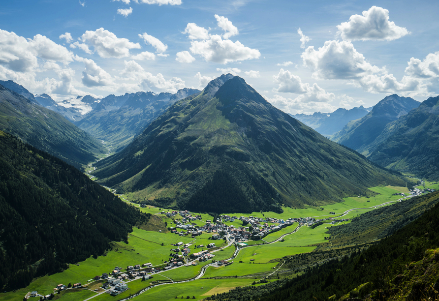 Blick über Galtür