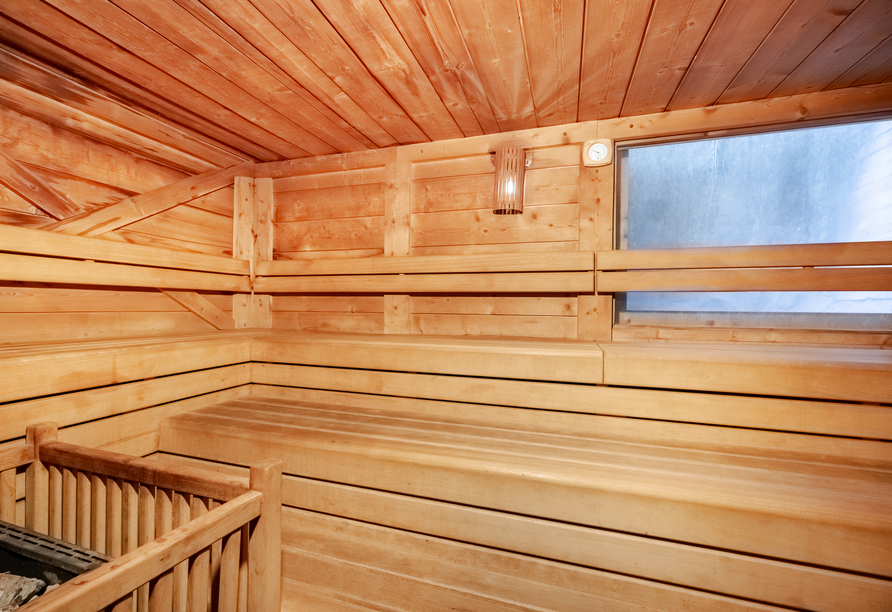 Sauna im Hotel Alpine Mugon