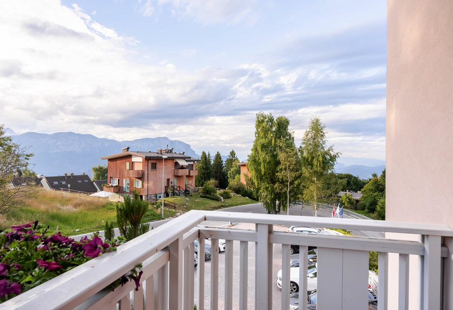 Beispiel einer Aussicht vom Balkon eines Doppelzimmers Superior