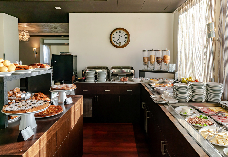 Das Frühstücksbuffet im Hotel Norge