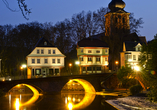 Die historische Nahebrücke in Bad Kreuznach ist in der Weihnachtszeit besonders schön anzusehen.