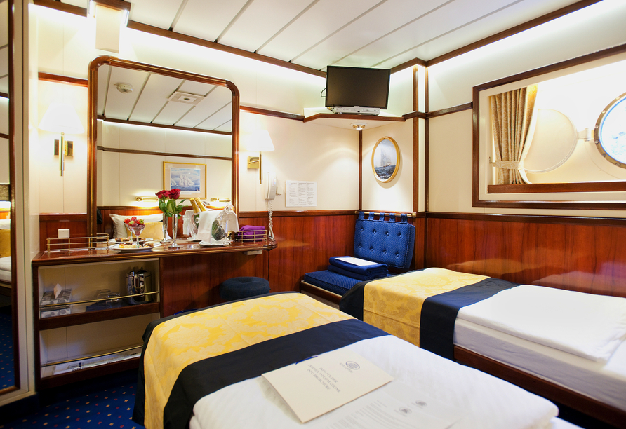 Beispiel einer Außenkabine Kategorie 2