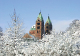 Der imposante Dom zu Speyer entfaltet auch im winterlichen Ambiente seinen besonderen Charme.