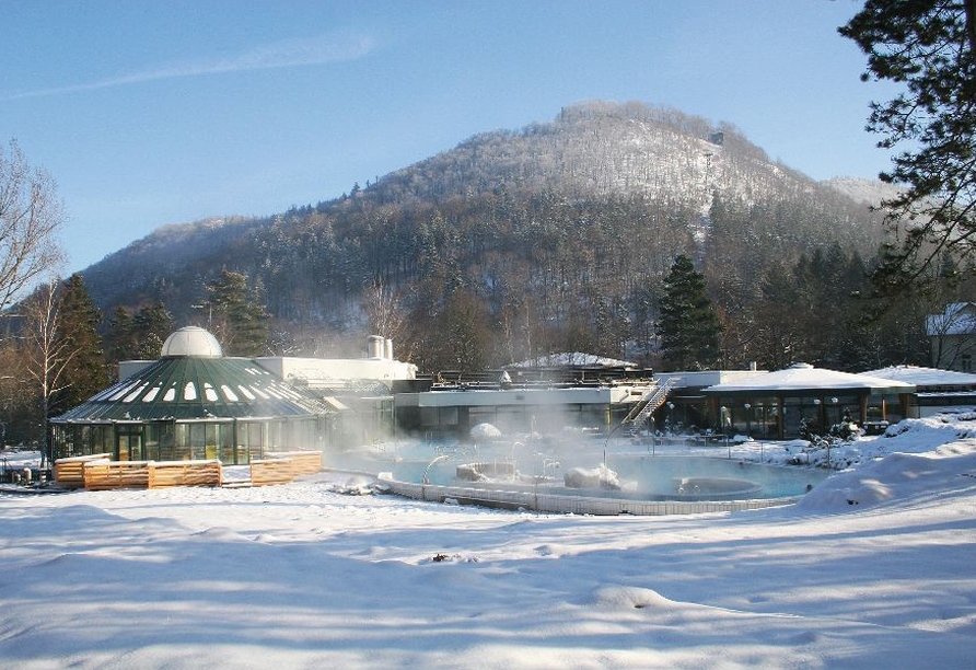 Für beste Erholung sorgt die Sole-Therme in Bad Harzburg (ca. 30 km entfernt).