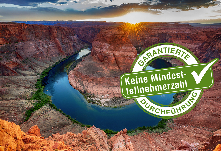 Der Horseshoe Bend ist ein absolutes Highlight Ihrer Rundreise!