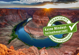 Der Horseshoe Bend ist ein absolutes Highlight Ihrer Rundreise!