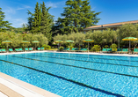 Entspannen Sie am Pool des Park Hotels Oasi