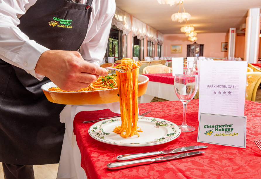 Freuen Sie sich auf die Köstlichkeiten der italienischen Küche!