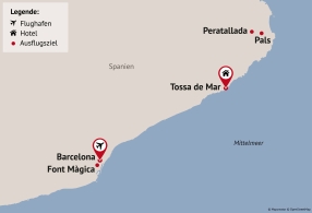 Reisezielkarte