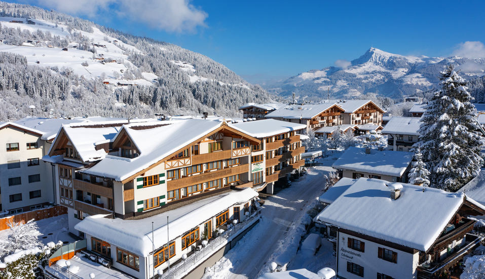 Im Winter erwartet Sie Ihr Hotel inmitten einer atemberaubenden Landschaft.