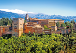 Von der Alhambra in Granada werden Sie mehr als beeindruckt sein.