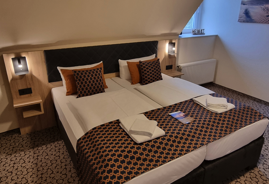 Beispiel eines Doppelzimmers Standard im Hotel Landhaus Großes Meer