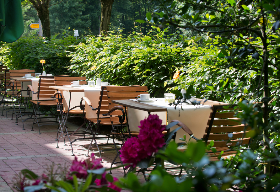 Terrasse vom Wyndham Garden Potsdam