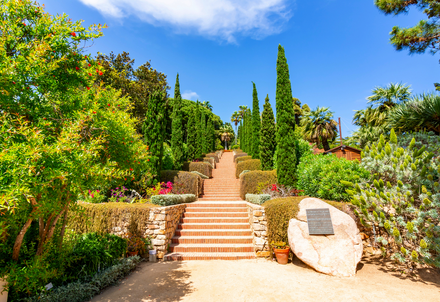 Bei einem Ganztagesausflug nach Blanes wird Sie der Besuch des Botanischen Gartens Marimurtra begeistern.