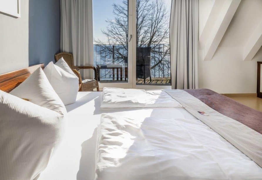 Beispiel eines Doppelzimmers Boddenseite