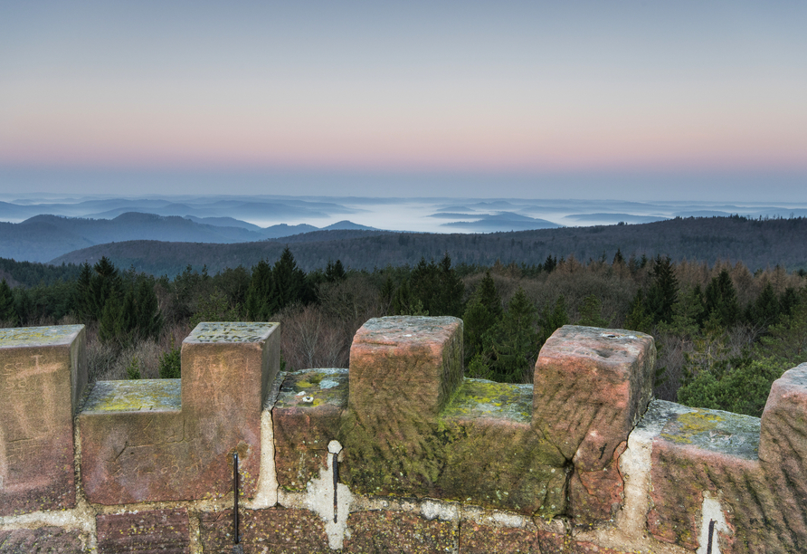 Blick vom Grand Wintersberg über die Landschaft der Nordvogesen