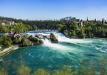 Der Rheinfall zählt zu den größten Wasserfällen Europas.