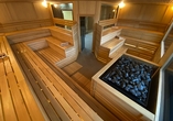 Entspannen Sie in der Sauna des Hotels.